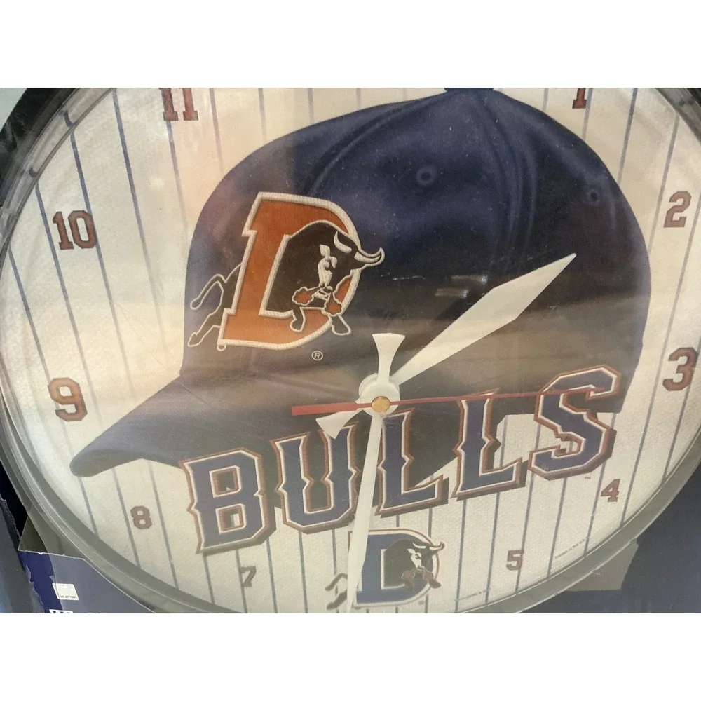 WinCraft Durham Bulls Wall Clock MiLB Baseball Pinstripe Decor 12 Inch NWT